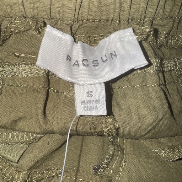 PacSun‎ Low Rise Puddle Cargo Pants Womens S Olive Green NWT MSRP $54.95 - Picture 12 of 14